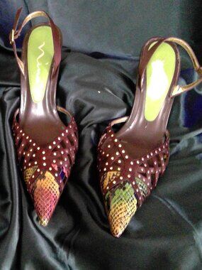 TWO FOR THE PRICE OF ONE - NINA  STUDD AND ALDO SILVER HEELS